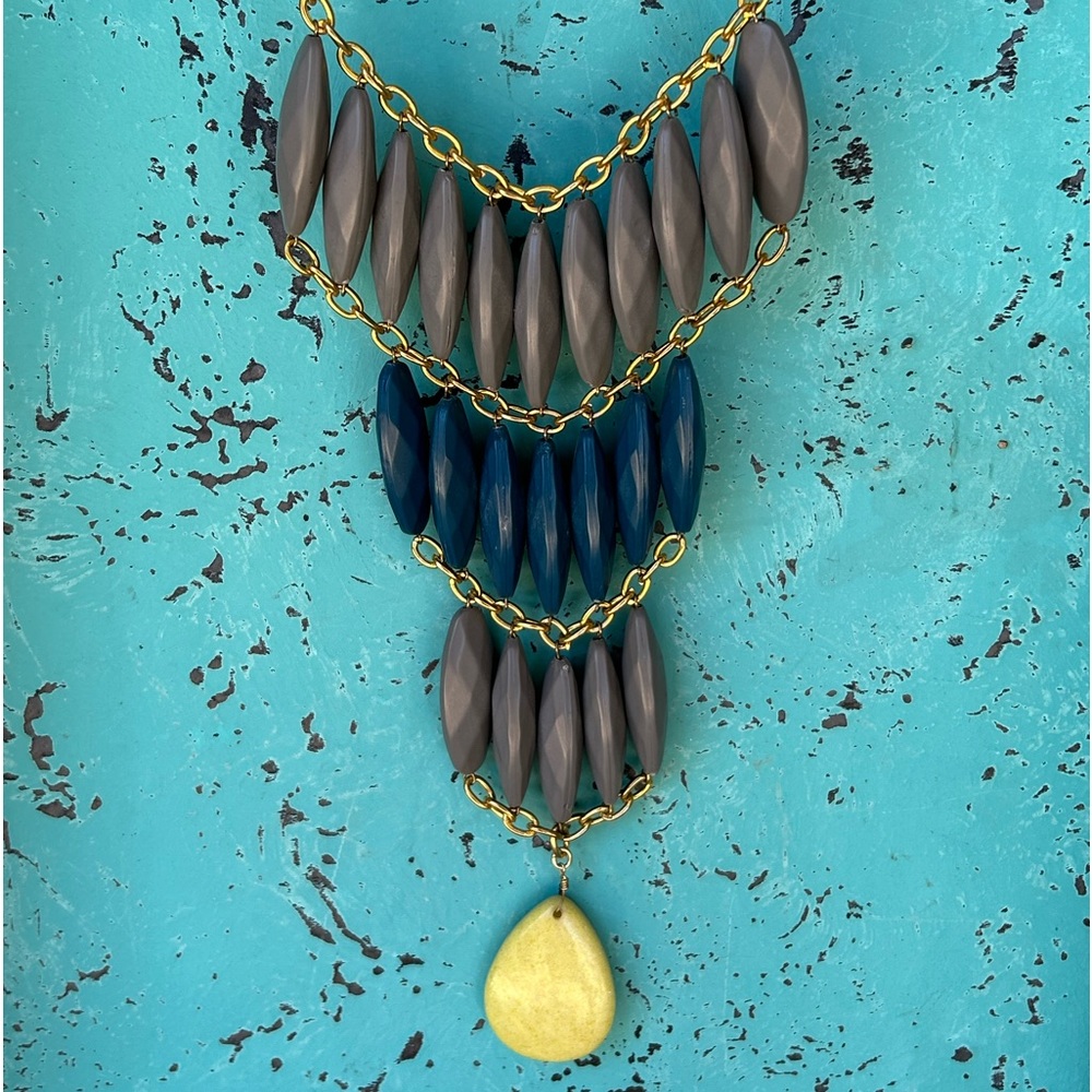 David Aubrey Tiered Bib Statement Necklace